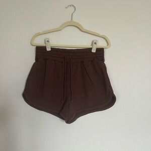 Dolphin Hemmed Fleece Shorts